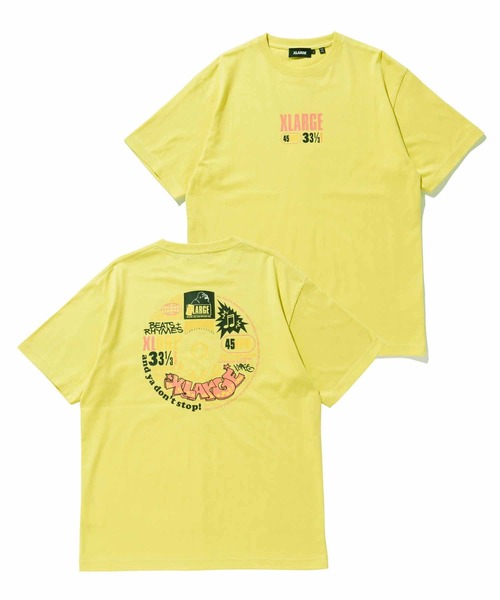XLARGE（エクストララージ）の「S/S TEE XLARGE RECORD（Tシャツ/カットソー・メンズ・ホワイト/イエロー/ブラック・L/S/XL/M）」の3枚目の写真
