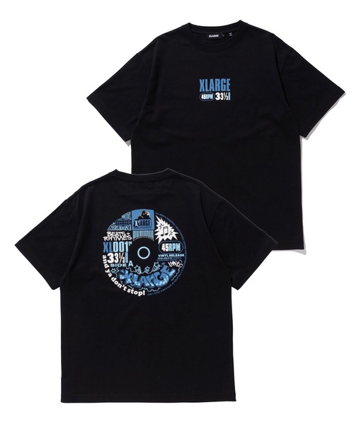XLARGE（エクストララージ）の「S/S TEE XLARGE RECORD（Tシャツ/カットソー・メンズ・ホワイト/イエロー/ブラック・L/S/XL/M）」の2枚目の写真