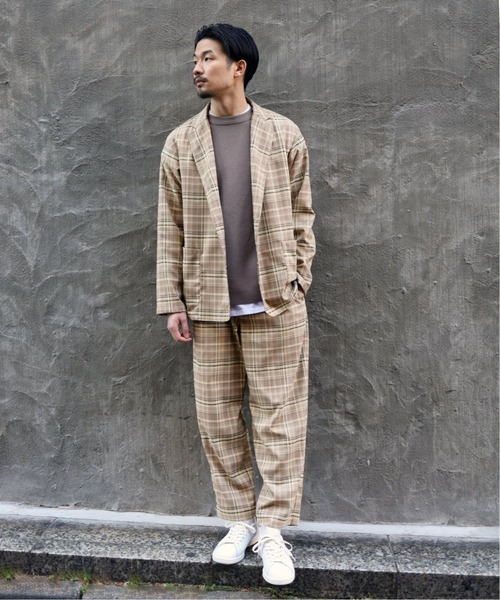 417 EDIFICE（フォーワンセブンエディフィス）の「【ジャケット+パンツの2点セット】オーバーサイズカジュアルセットアップ（テーラードジャケット・メンズ・チャコールグレー/グレー/その他4・MEDIUM/LARGE/SMALL）」の9枚目の写真