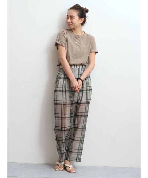 Ungrid(アングリッド)の「オーガニックコットンTee(Tシャツ/カットソー・レディース・ブラック/オフホワイト/モカ・FREE)」の12枚目の写真