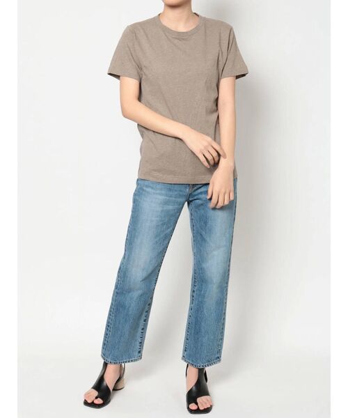 Ungrid(アングリッド)の「オーガニックコットンTee(Tシャツ/カットソー・レディース・ブラック/オフホワイト/モカ・FREE)」の8枚目の写真