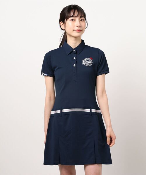 ロゴ刺繍 半袖 半袖 Golf フィラゴルフ セール ロゴ刺繍 ワンピース ワンピース Fila フィラ のファッション Fila ブランド