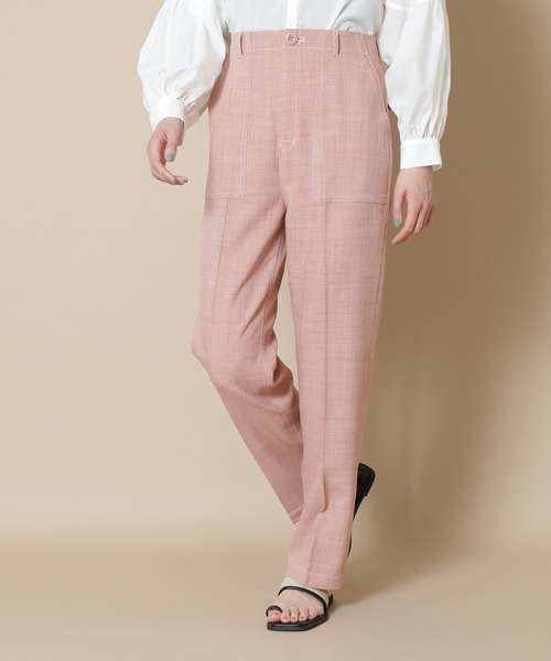 N.（N. Natural Beauty Basic）（エヌエヌナチュラルビューティーベーシック）の「カラーベイカーパンツ（その他パンツ・レディース・ピンク/グリーン・MEDIUM/SMALL）」の5枚目の写真