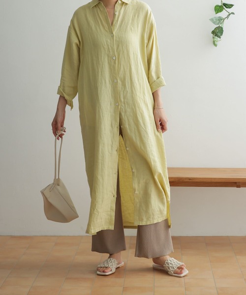 URBAN RESEARCH DOORS（アーバンリサーチドアーズ）の「テレコリブパンツ（その他パンツ・レディース・ベージュ/ブラック・ONE）」の6枚目の写真