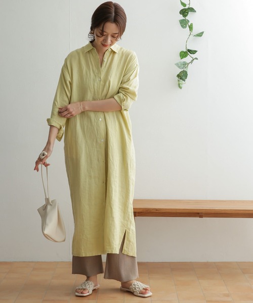 URBAN RESEARCH DOORS（アーバンリサーチドアーズ）の「テレコリブパンツ（その他パンツ・レディース・ベージュ/ブラック・ONE）」の7枚目の写真