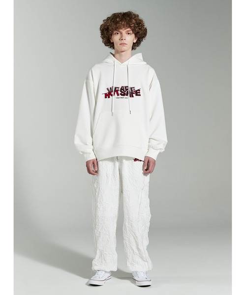 ADD SEOUL（エーディーディーソウル）の「ADD SEOUL/アドソウル/UNISEX SIGNAL HOODIE（パーカー・メンズ・アイボリー/ブラック/ブルー・MEDIUM/LARGE）」の20枚目の写真