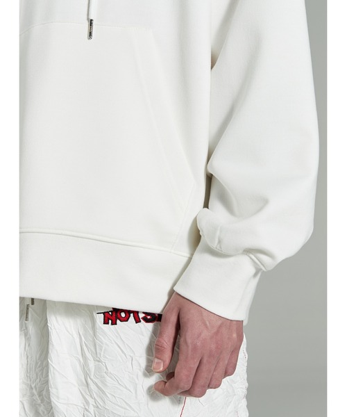 ADD SEOUL（エーディーディーソウル）の「ADD SEOUL/アドソウル/UNISEX SIGNAL HOODIE（パーカー・メンズ・アイボリー/ブラック/ブルー・MEDIUM/LARGE）」の14枚目の写真