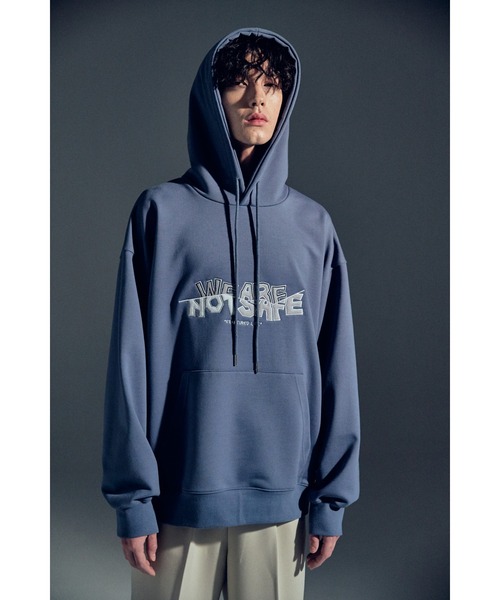 ADD SEOUL（エーディーディーソウル）の「ADD SEOUL/アドソウル/UNISEX SIGNAL HOODIE（パーカー・メンズ・アイボリー/ブラック/ブルー・MEDIUM/LARGE）」の7枚目の写真