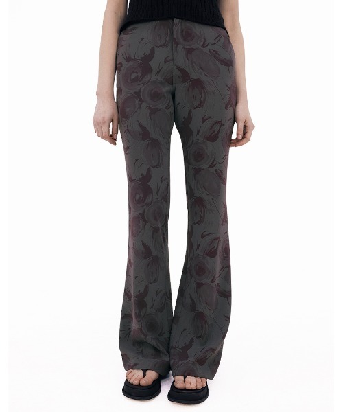 SCULPTOR（スカルプター）の「ROSE PRINT FLARE PANTS/ローズプリント 