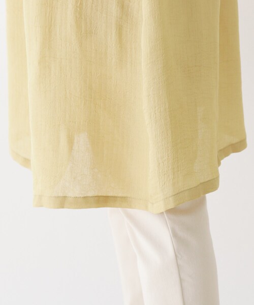 SHOO・LA・RUE（シューラルー）の「◆シアーフーデッドコート（その他アウター・レディース・ベージュ/レモンイエロー・02/03/04）」の8枚目の写真