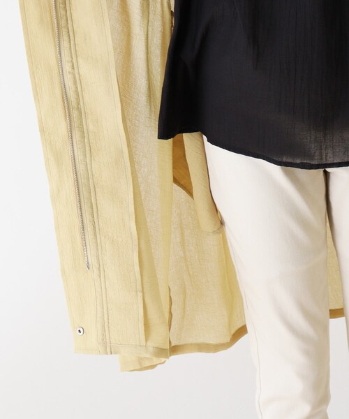 SHOO・LA・RUE（シューラルー）の「◆シアーフーデッドコート（その他アウター・レディース・ベージュ/レモンイエロー・02/03/04）」の5枚目の写真