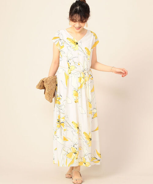 NOLLEY’S Sophi（ノーリーズソフィ）の「花柄プリントワンピース（ワンピース・レディース・ホワイト系その他4・38/36）」の12枚目の写真