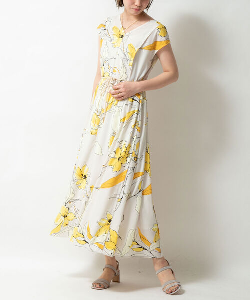 NOLLEY’S Sophi（ノーリーズソフィ）の「花柄プリントワンピース（ワンピース・レディース・ホワイト系その他4・38/36）」の19枚目の写真