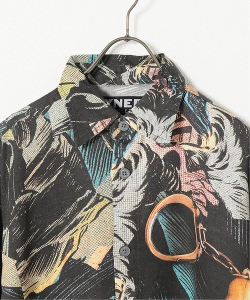 VYNER ARTICLES（ヴァイナー アーティクルズ）の「【VYNER ARTICLES/ヴァイナー アーティクルズ】Oversize Shirt - Comic3 D（シャツ/ブラウス・メンズ・ブラック系その他・SMALL/MEDIUM）」の9枚目の写真