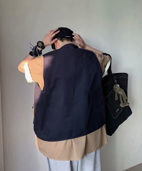 ACT（アクト）の「【ACT -fascination design-】フィッシングベスト（ベスト・メンズ・ブラック/ベージュ・M/L/XL）」の16枚目の写真