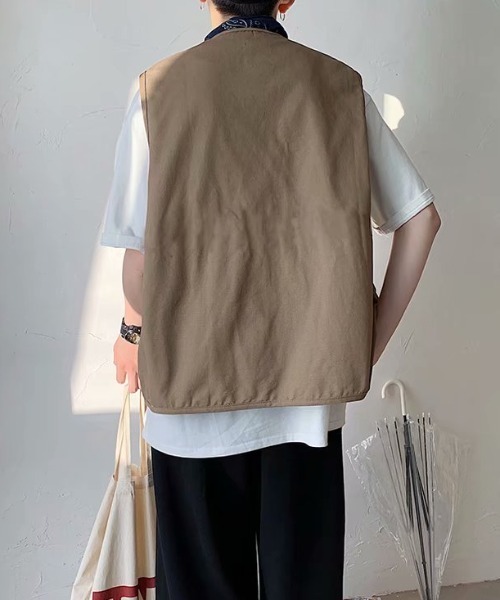 ACT（アクト）の「【ACT -fascination design-】フィッシングベスト（ベスト・メンズ・ブラック/ベージュ・M/L/XL）」の13枚目の写真