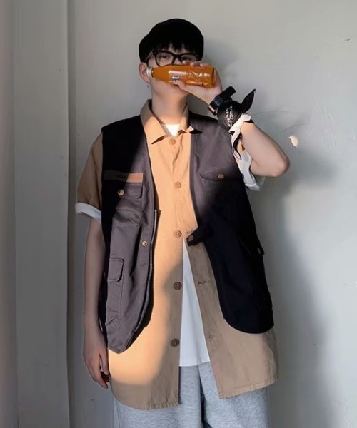 ACT（アクト）の「【ACT -fascination design-】フィッシングベスト（ベスト・メンズ・ブラック/ベージュ・M/L/XL）」の9枚目の写真