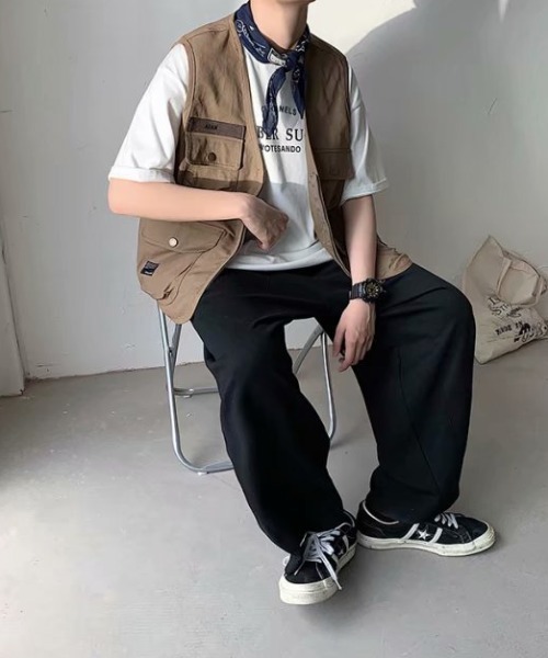 ACT（アクト）の「【ACT -fascination design-】フィッシングベスト（ベスト・メンズ・ブラック/ベージュ・M/L/XL）」の7枚目の写真