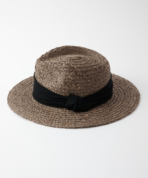 COLONY 2139（コロニートゥーワンスリーナイン）の「ラフィア中折れハット（ハット・レディース・ベージュ/モカ・FREE）」の9枚目の写真