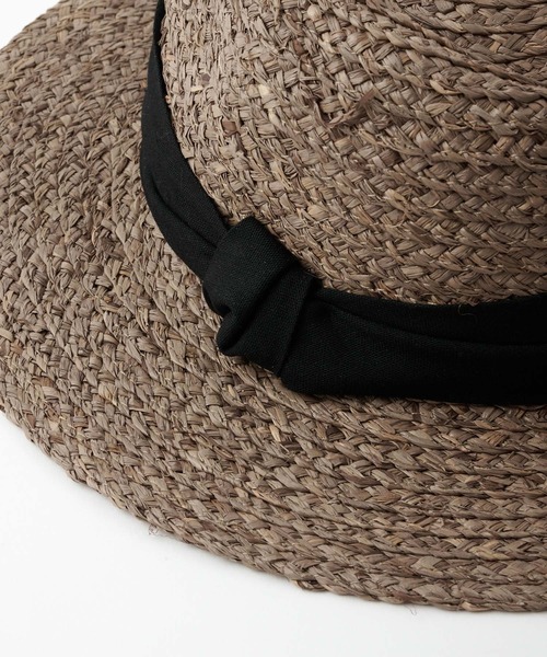 COLONY 2139（コロニートゥーワンスリーナイン）の「ラフィア中折れハット（ハット・レディース・ベージュ/モカ・FREE）」の6枚目の写真