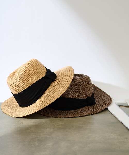 COLONY 2139（コロニートゥーワンスリーナイン）の「ラフィア中折れハット（ハット・レディース・ベージュ/モカ・FREE）」の5枚目の写真