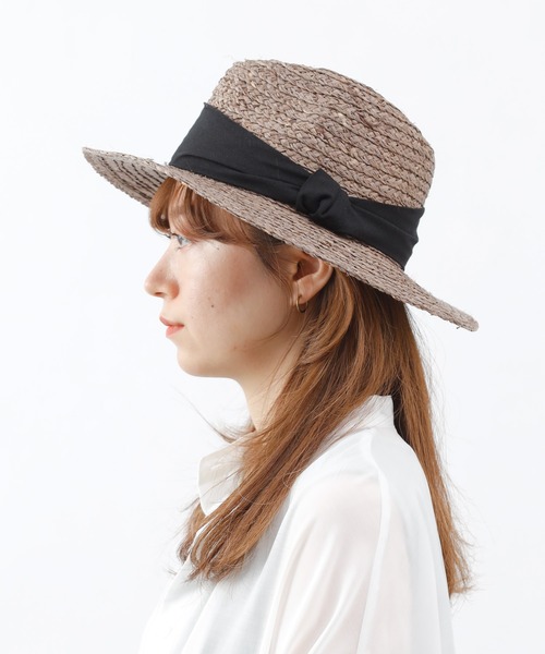 COLONY 2139（コロニートゥーワンスリーナイン）の「ラフィア中折れハット（ハット・レディース・ベージュ/モカ・FREE）」の7枚目の写真