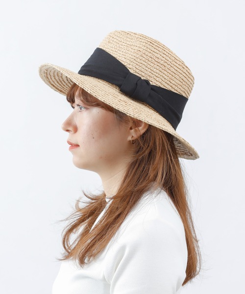 COLONY 2139（コロニートゥーワンスリーナイン）の「ラフィア中折れハット（ハット・レディース・ベージュ/モカ・FREE）」の3枚目の写真