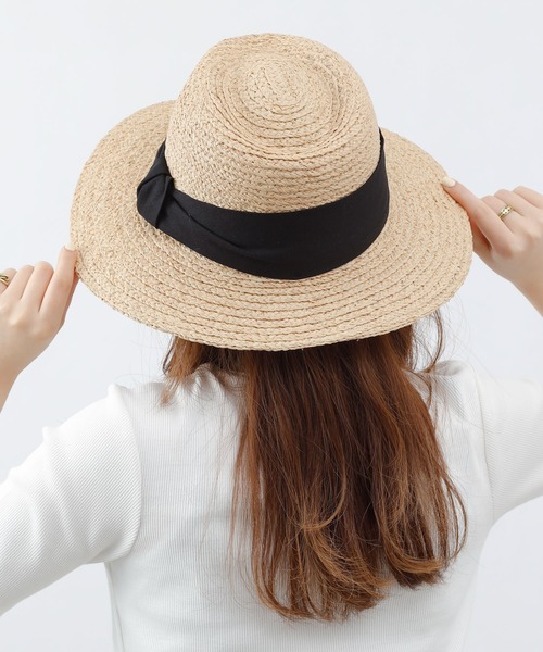 COLONY 2139（コロニートゥーワンスリーナイン）の「ラフィア中折れハット（ハット・レディース・ベージュ/モカ・FREE）」の17枚目の写真