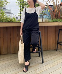 Omekashi | Onf(オンフ) カットジョーゼットサロペット(サロペット/オーバーオール)