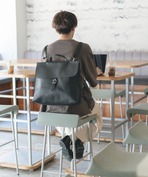 epnok（エプノック）の「３WAYメッセンジャーバッグ（バックパック/リュック・メンズ・グレイッシュベージュ/ブラウン/ブラック・FREE）」の11枚目の写真