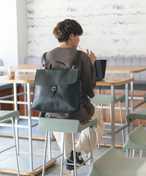 epnok（エプノック）の「３WAYメッセンジャーバッグ（バックパック/リュック・メンズ・グレイッシュベージュ/ブラウン/ブラック・FREE）」の12枚目の写真