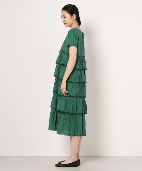 AS KNOW AS de base（アズノゥアズドゥバズ）の「手ほどきフリルＯＰ（ワンピース・レディース・グリーン系その他/ピンク系その他/ベージュ系その他・FREE）」の5枚目の写真