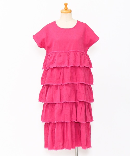 AS KNOW AS de base（アズノゥアズドゥバズ）の「手ほどきフリルＯＰ（ワンピース・レディース・グリーン系その他/ピンク系その他/ベージュ系その他・FREE）」の18枚目の写真