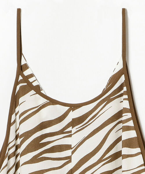 Ray BEAMS（レイビームス）の「Ray BEAMS / ゼブラ プリント キャミ ワンピース（ワンピース・レディース・ダークブラウン/イエロー・ONE SIZE）」の9枚目の写真