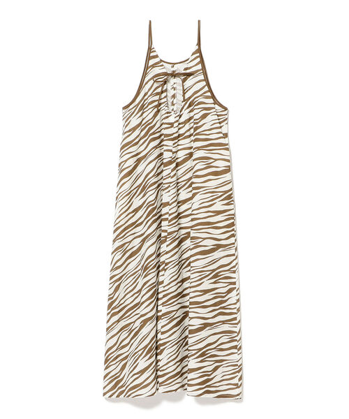 Ray BEAMS（レイビームス）の「Ray BEAMS / ゼブラ プリント キャミ ワンピース（ワンピース・レディース・ダークブラウン/イエロー・ONE SIZE）」の12枚目の写真