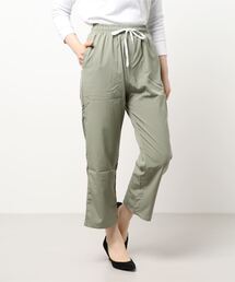 ウエスト紐ワイドパンツ