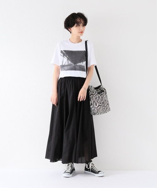 JOINT WORKS（ジョイントワークス）の「J-フレアマキシスカート（スカート・レディース・ブラック/グレー/サックスブルー/ピンク・FREE）」の5枚目の写真