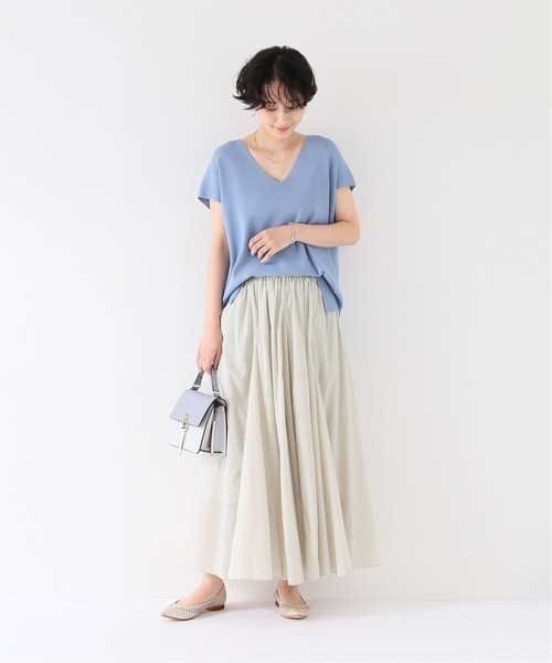 JOINT WORKS（ジョイントワークス）の「J-フレアマキシスカート（スカート・レディース・ブラック/グレー/サックスブルー/ピンク・FREE）」の7枚目の写真