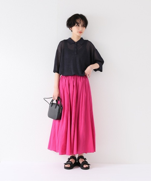 JOINT WORKS（ジョイントワークス）の「J-フレアマキシスカート（スカート・レディース・ブラック/グレー/サックスブルー/ピンク・FREE）」の11枚目の写真