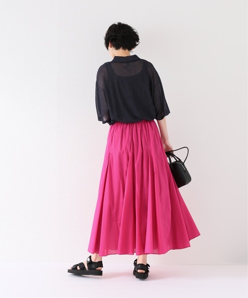 JOINT WORKS（ジョイントワークス）の「J-フレアマキシスカート（スカート・レディース・ブラック/グレー/サックスブルー/ピンク・FREE）」の12枚目の写真