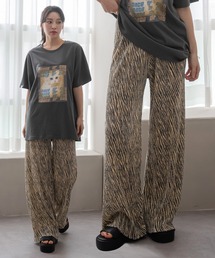UNE MANSION | シマウマパターンプリーツパンツ(その他パンツ)