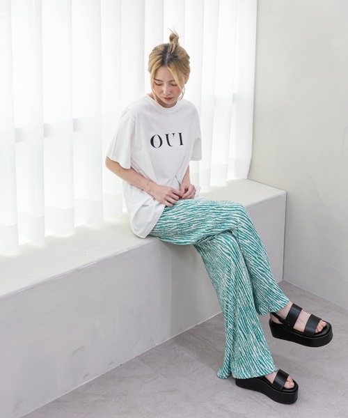 UNE MANSION(ユヌマンション)の「シマウマパターンプリーツパンツ(その他パンツ・レディース・ブラック/イエロー/グリーン・FREE)」の17枚目の写真