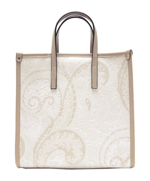 titivate(ティティベイト)の「ペイズリー柄スクエアバッグ(トートバッグ・レディース・グレー/ブラック/ベージュ/キャメル・F)」の4枚目の写真