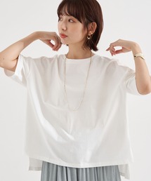 earth music&ecology | 吸水速乾サイドスリットBIGプルオーバー ＊(Tシャツ/カットソー)