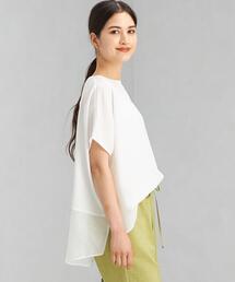 green label relaxing（グリーンレーベルリラクシング）の「イソザイ バック キリカエ ショートスリーブ プルオーバー [カットソー]（Tシャツ/カットソー）」