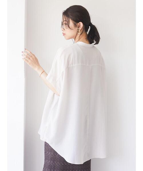 Green　Parks（グリーンパークス）の「シアーブラウス＊（シャツ/ブラウス・レディース・ブラック/パープル/グリーン/ライトベージュ・FREE）」の19枚目の写真