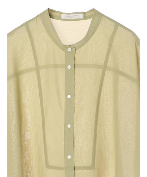 Green　Parks（グリーンパークス）の「シアーブラウス＊（シャツ/ブラウス・レディース・ブラック/パープル/グリーン/ライトベージュ・FREE）」の11枚目の写真