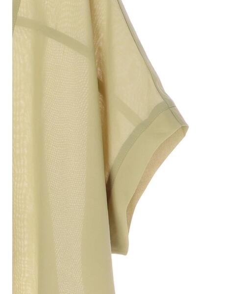 Green　Parks（グリーンパークス）の「シアーブラウス＊（シャツ/ブラウス・レディース・ブラック/パープル/グリーン/ライトベージュ・FREE）」の10枚目の写真