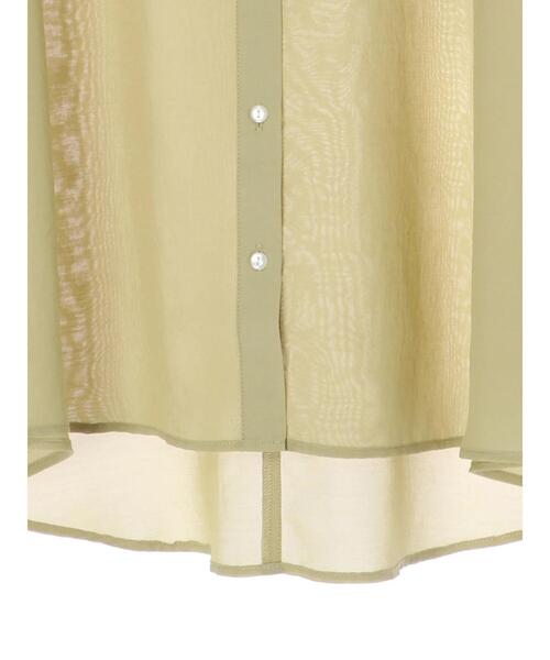 Green　Parks（グリーンパークス）の「シアーブラウス＊（シャツ/ブラウス・レディース・ブラック/パープル/グリーン/ライトベージュ・FREE）」の9枚目の写真