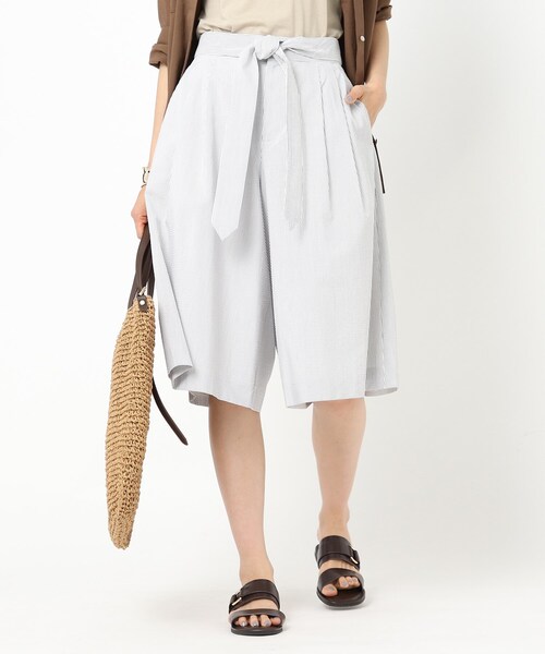 セール パンツ シアサッカーワイドショーツ その他パンツ 洗える 洗える その他パンツ Untitled アンタイトル